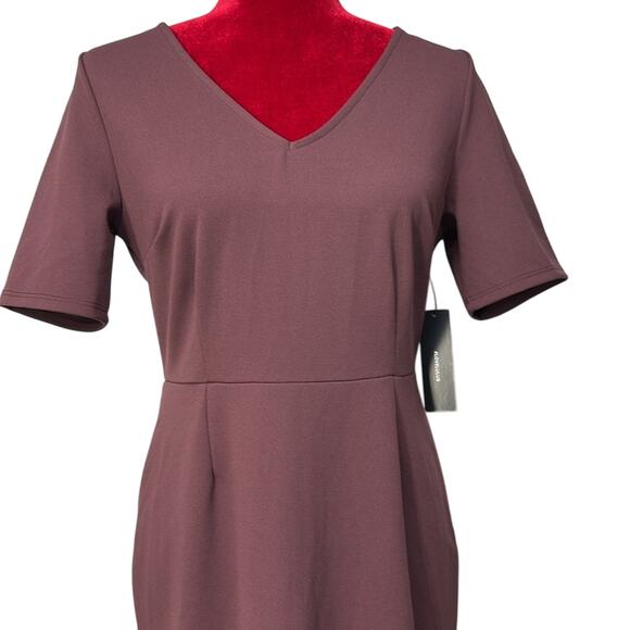 Lulus purple short sleeve Maxi dress sz L v-neck low- high mermaid dress NWT - Picture 2 of 13